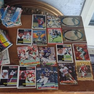 Assorted Football Trading Cards Collection